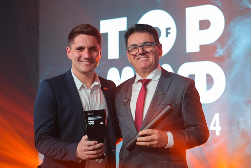 Eloi Dalla Vecchia e Bráulio Dalla Vecchia premio top mind sc